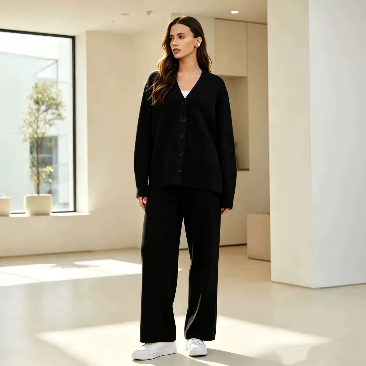 Élise Cardigan Knit Set