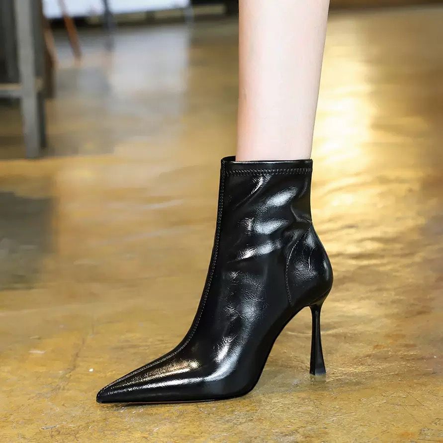 Midnight Pointed Stiletto Boots