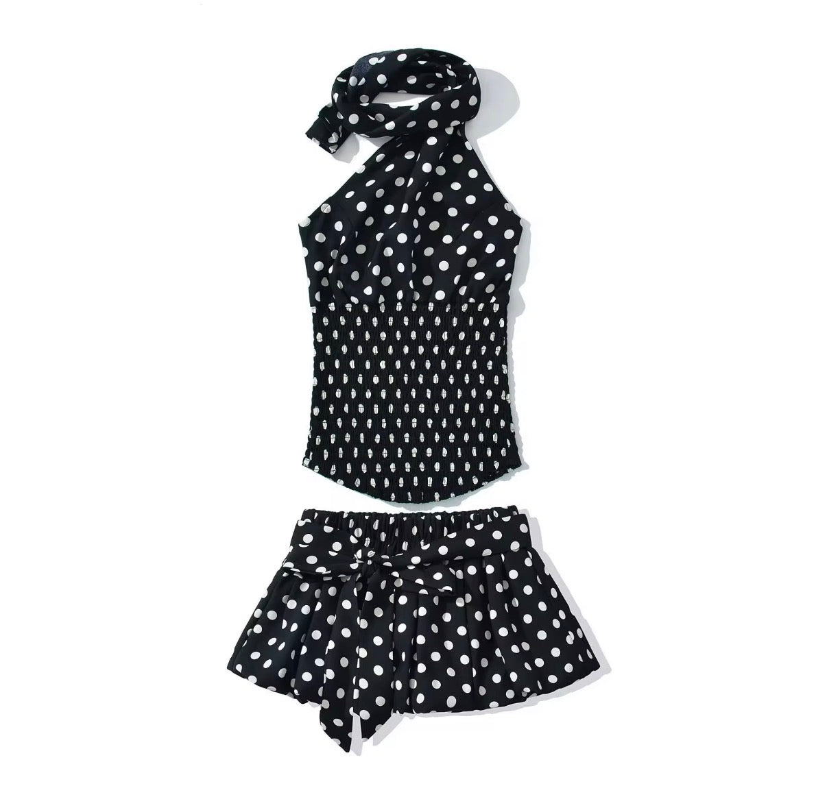 Polka Charm Skort Set