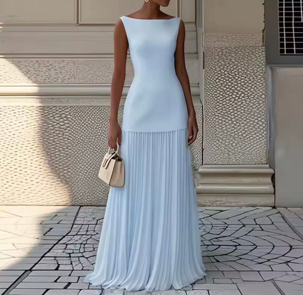 Soft Muse Pleated Dress