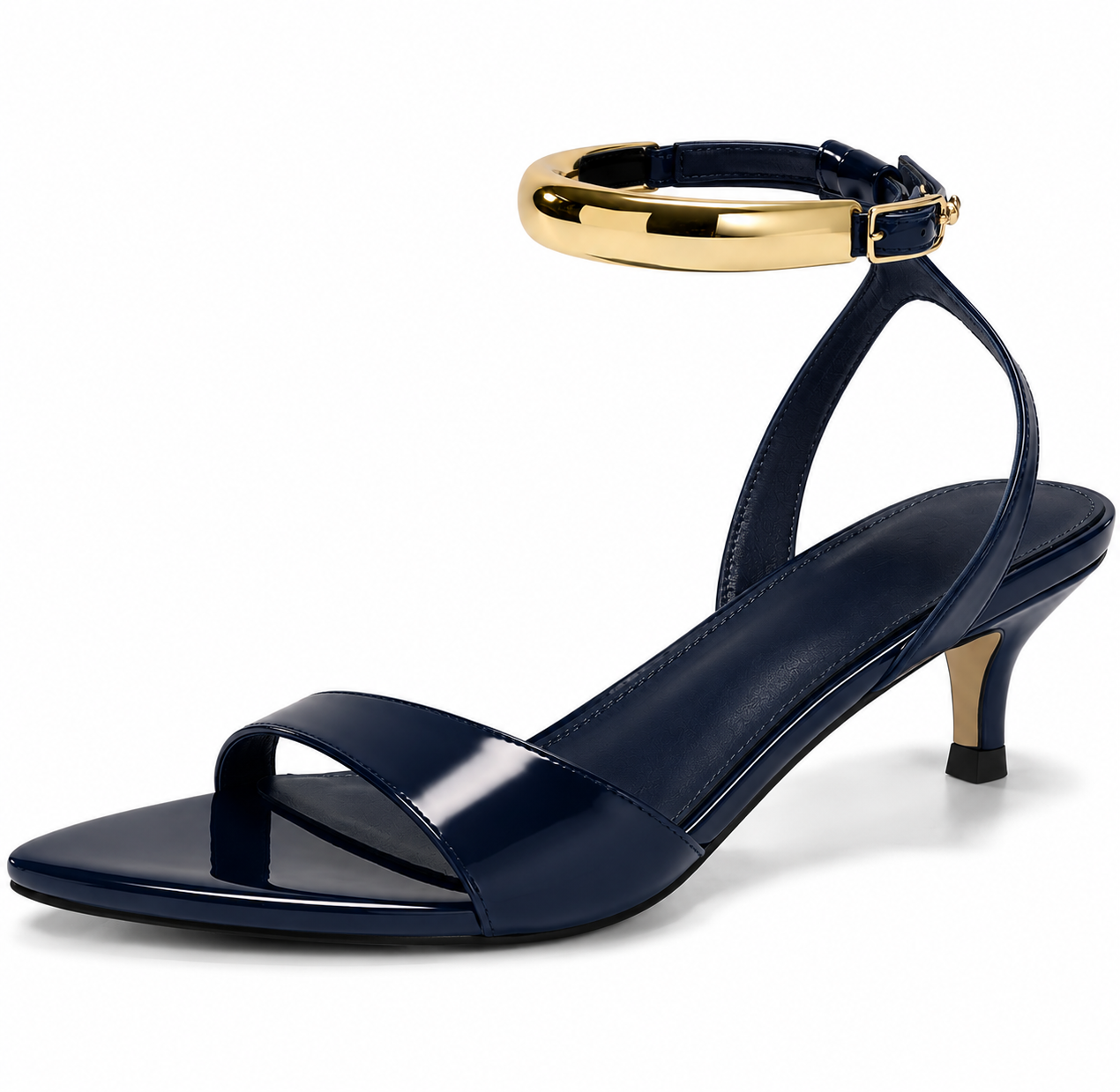 Golden Cuff Elegance Heels