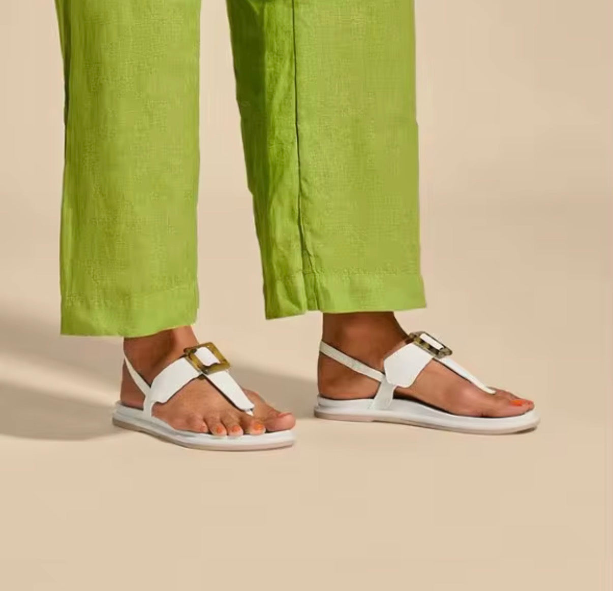 Marble Buckle Sandals