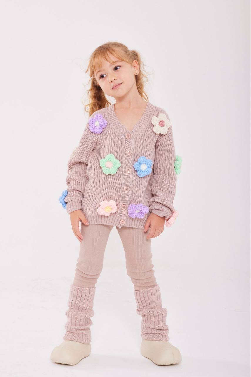 Bloom Knit Cardigan Set