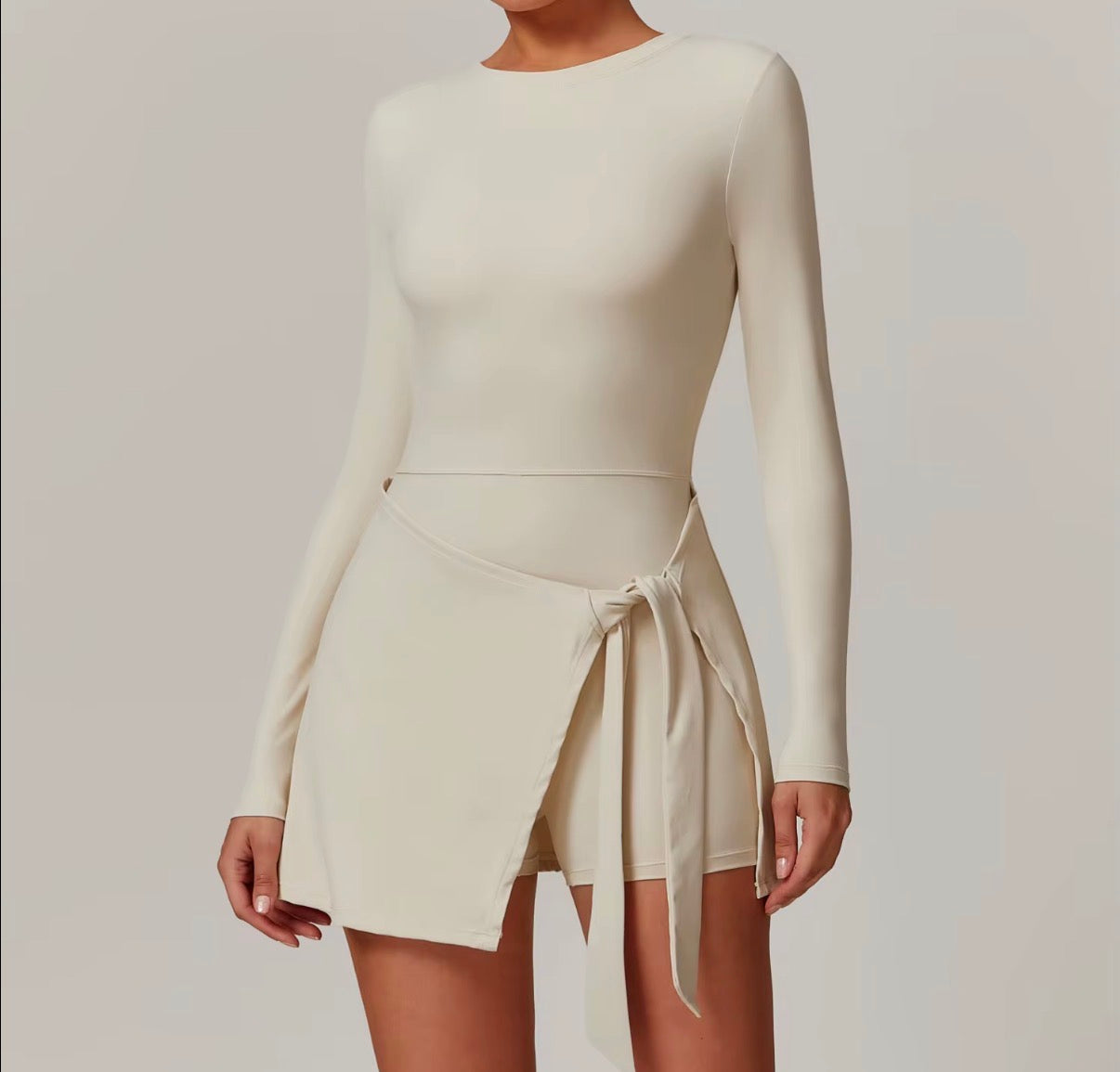 Wrap Skort Bodycon Dress