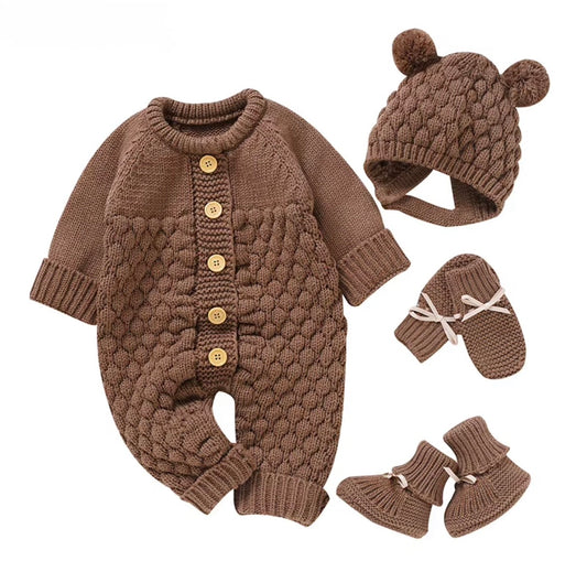 Cozy Bear Cable Knit Set