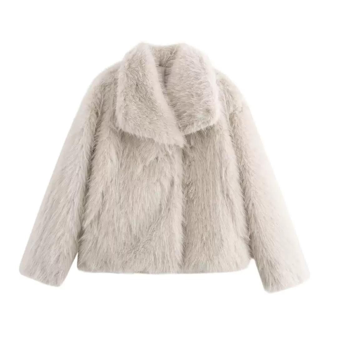 oversized faux fur with soft plush finish