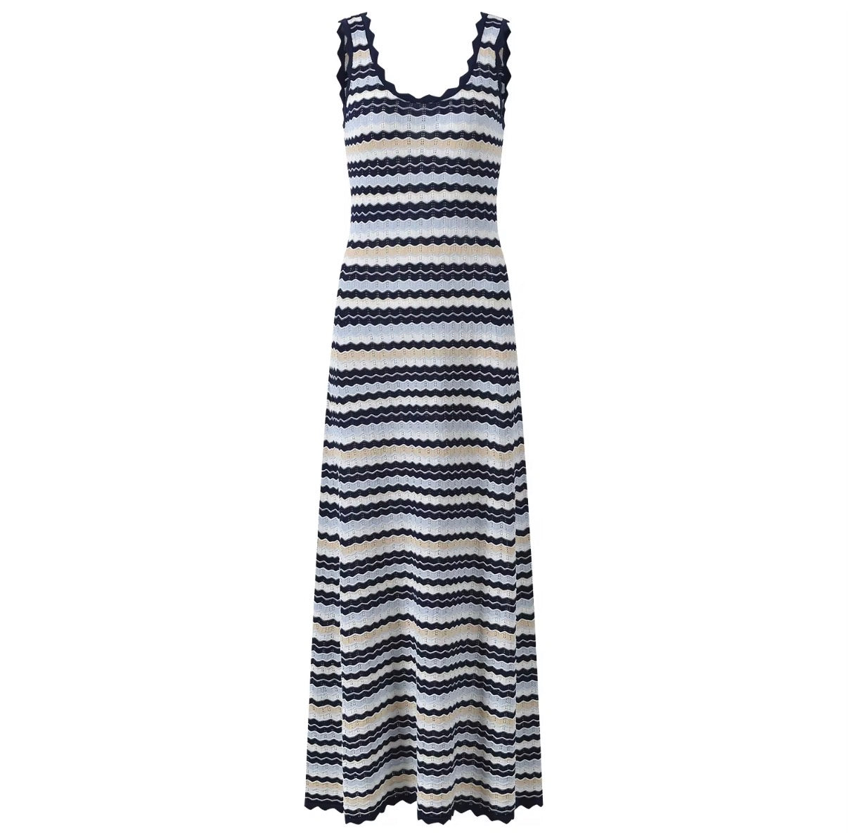 Sunset Wave Knit Dress