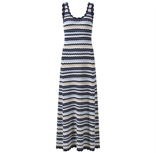 Sunset Wave Knit Dress