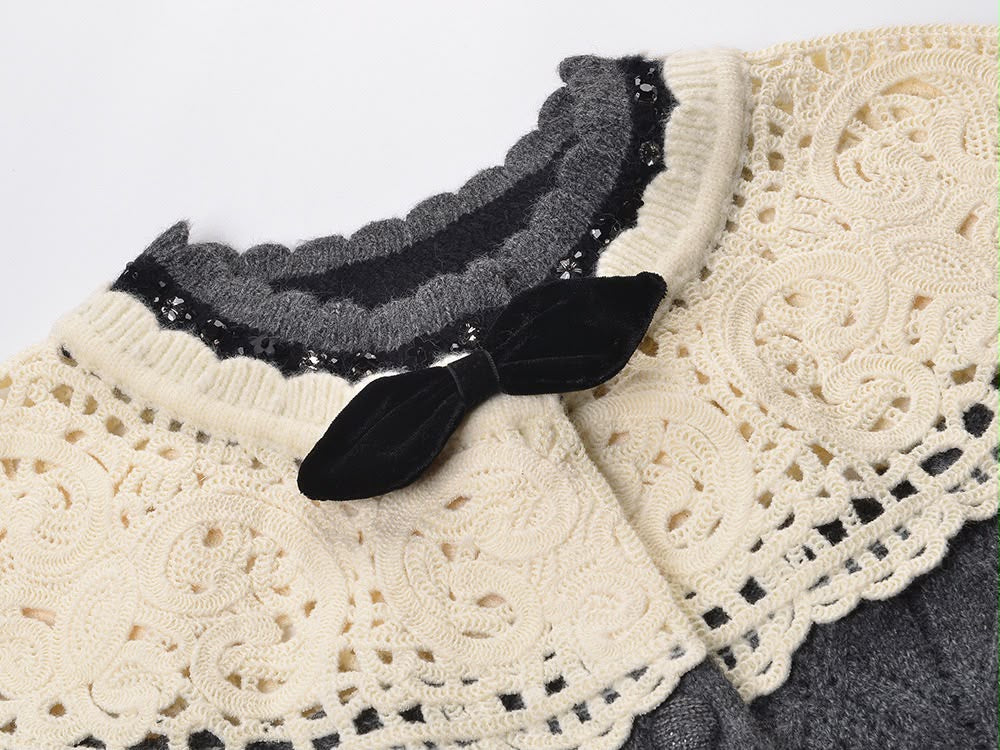 Camille Lace Collar Cardigan