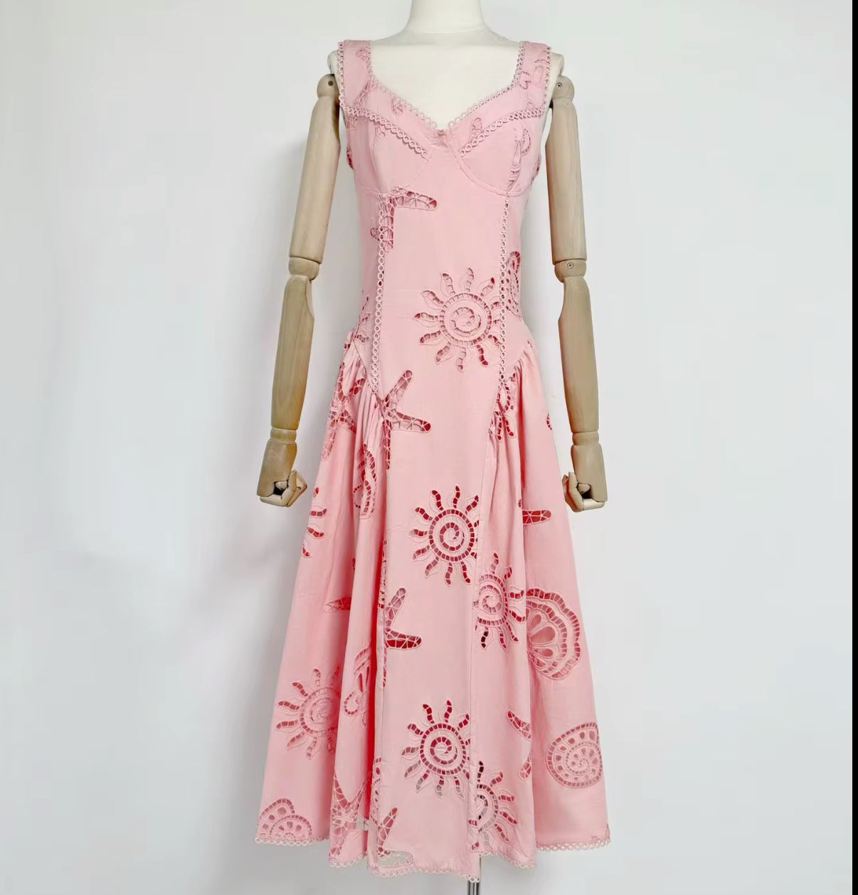Vintage-Inspired Cutwork Sundress