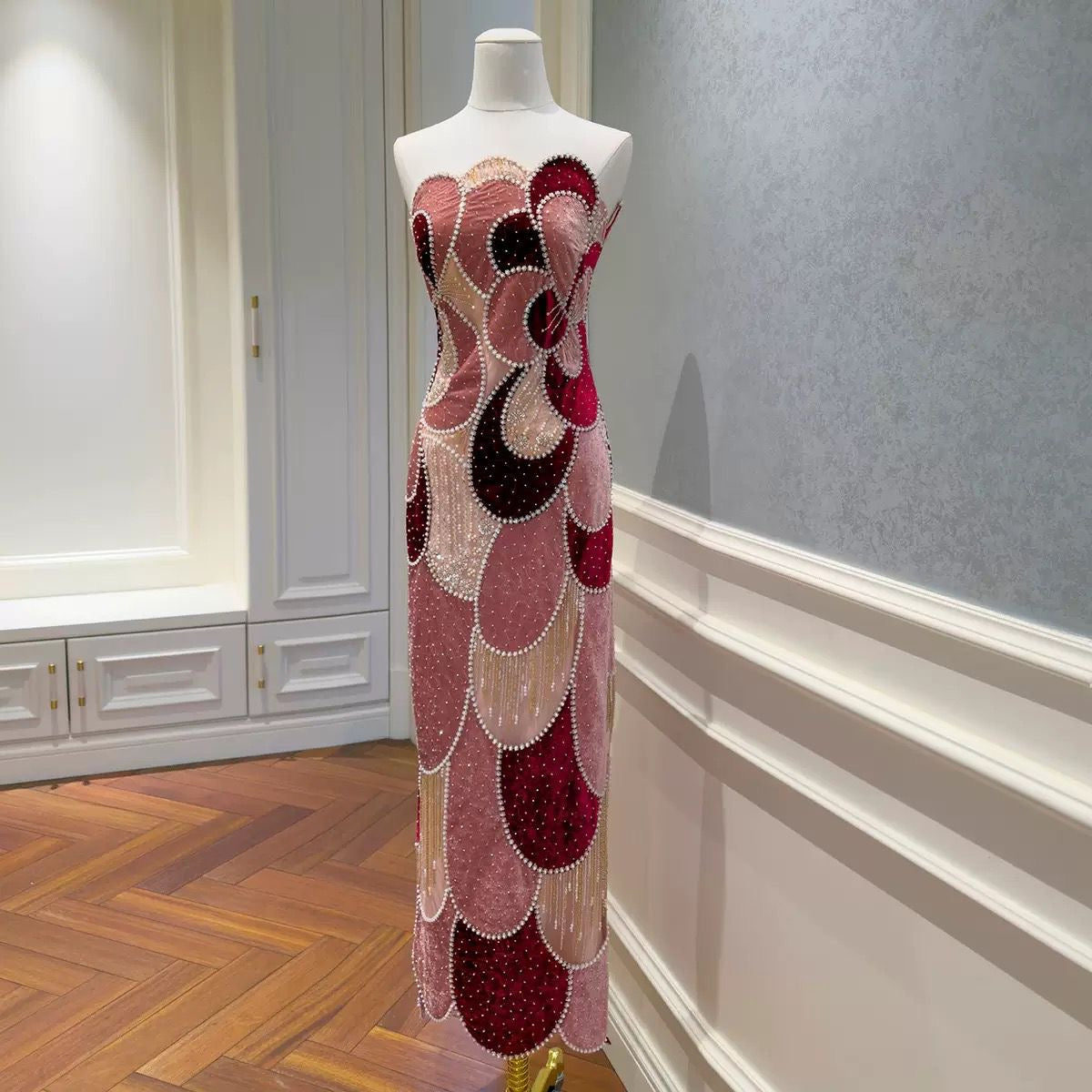 Ruby Mosaic Gown