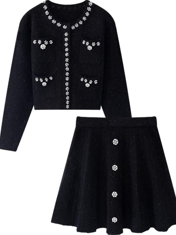 Crystal Bloom Knit Set