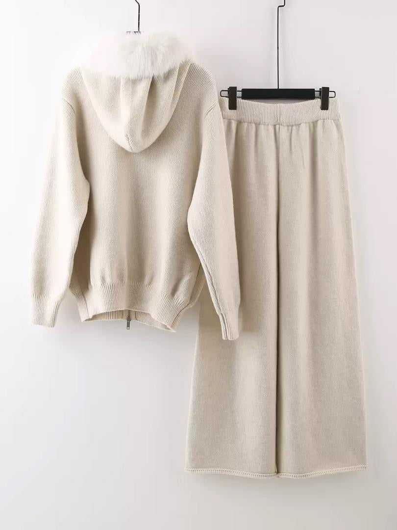Fur Knit Lounge Set