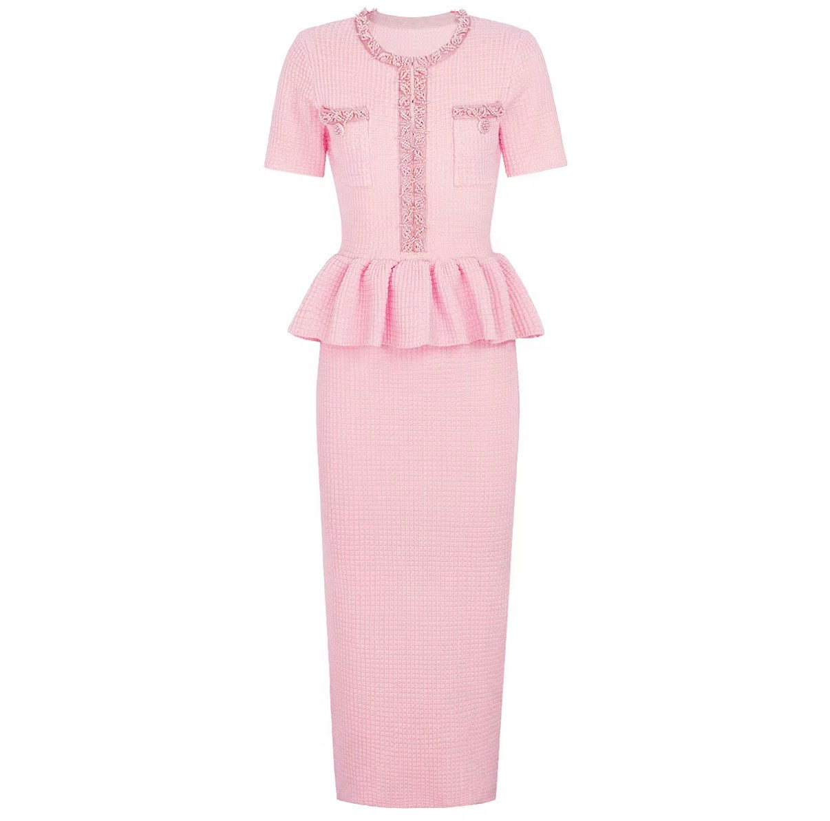 Chic Peplum Elegance Dress