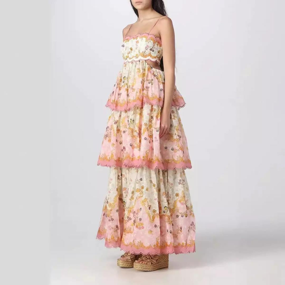 Blossom Reverie Tiered Maxi Dress