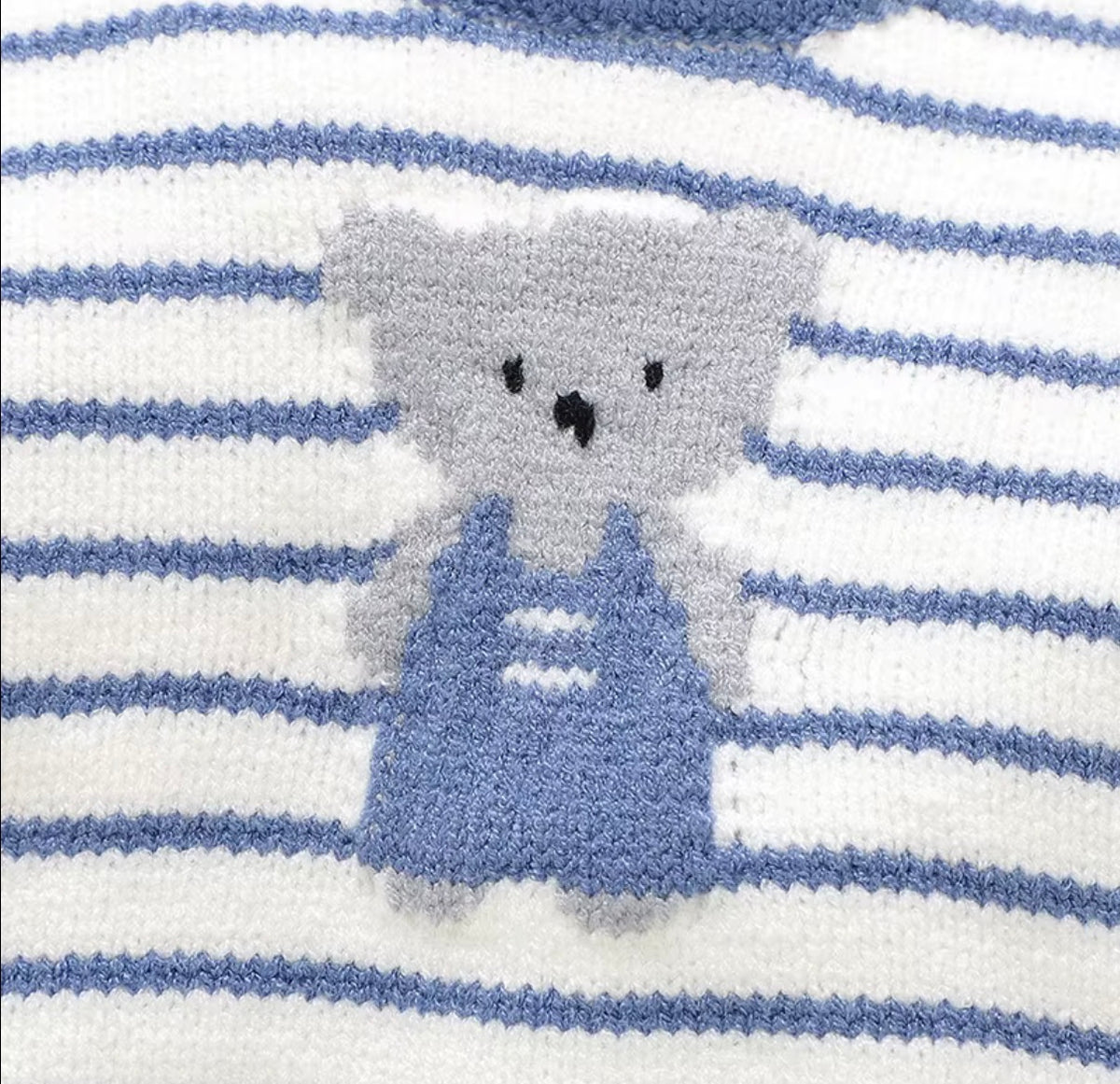 Teddy Stripe Knit Set