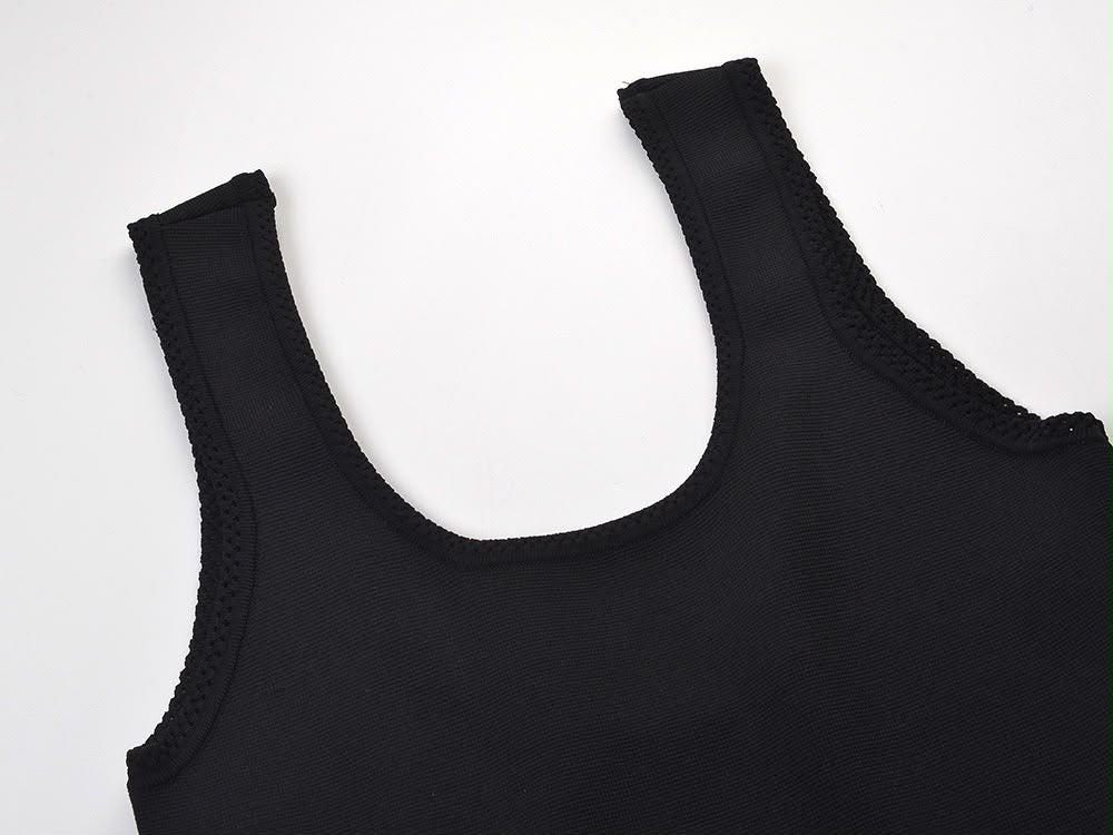 The Amara Studded Ruffle Mini Dress
