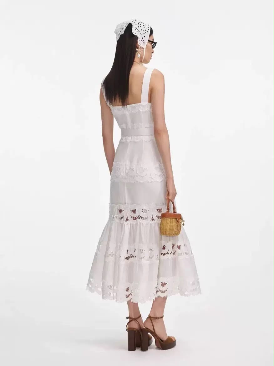 Isla Lace Midi Dress