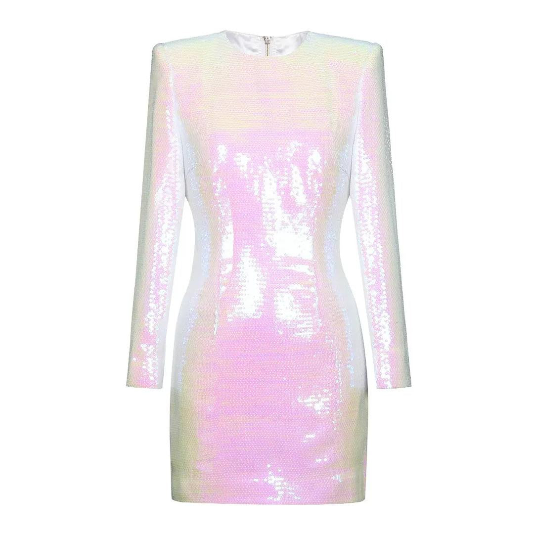 Galaxy Shimmer Sequin Mini Dress