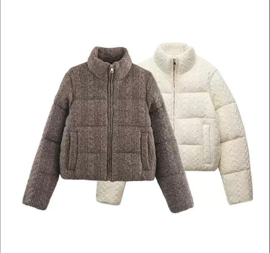 Écru Winter Puff Jacket