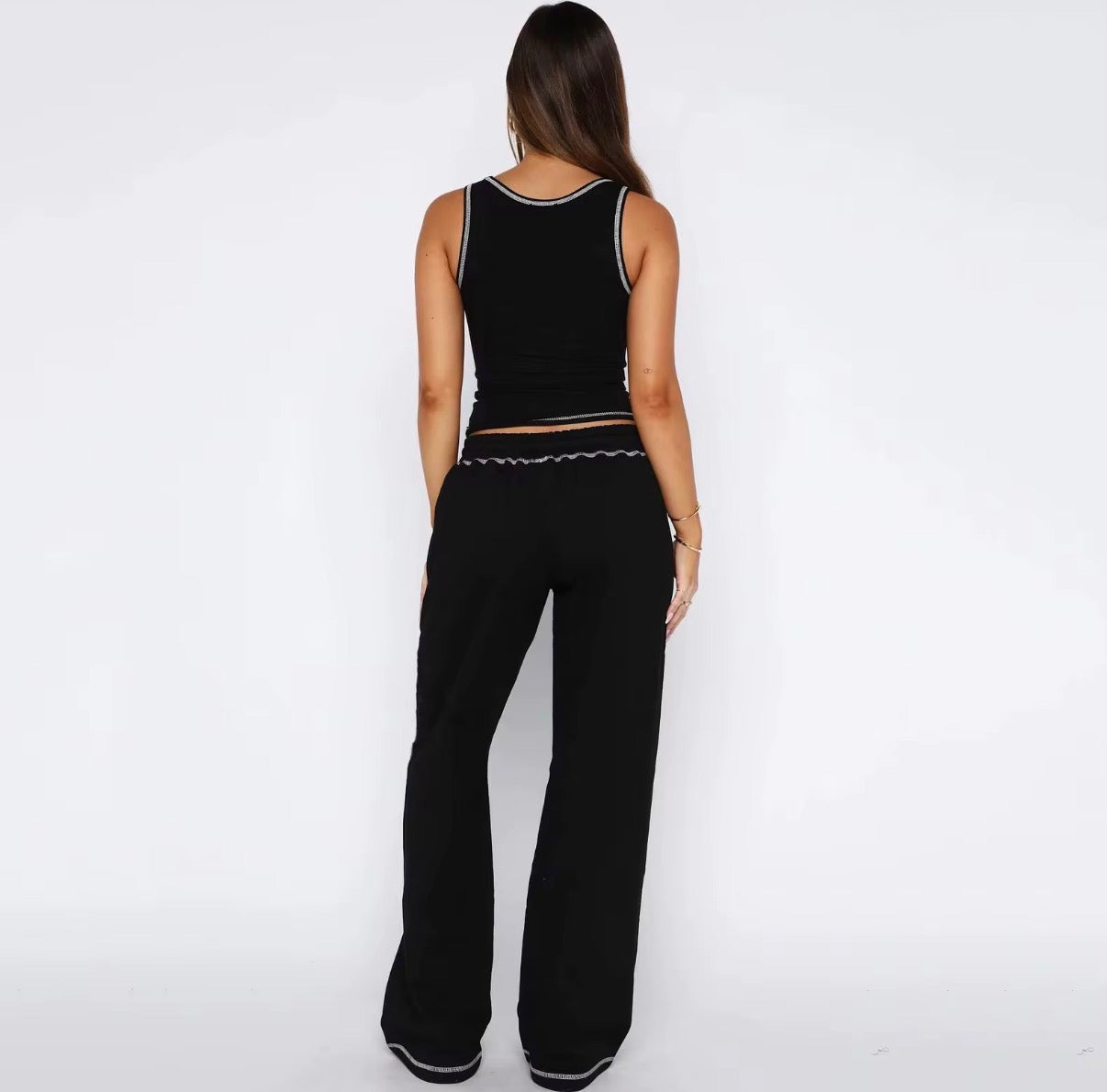 Contrast Trim Lounge Set