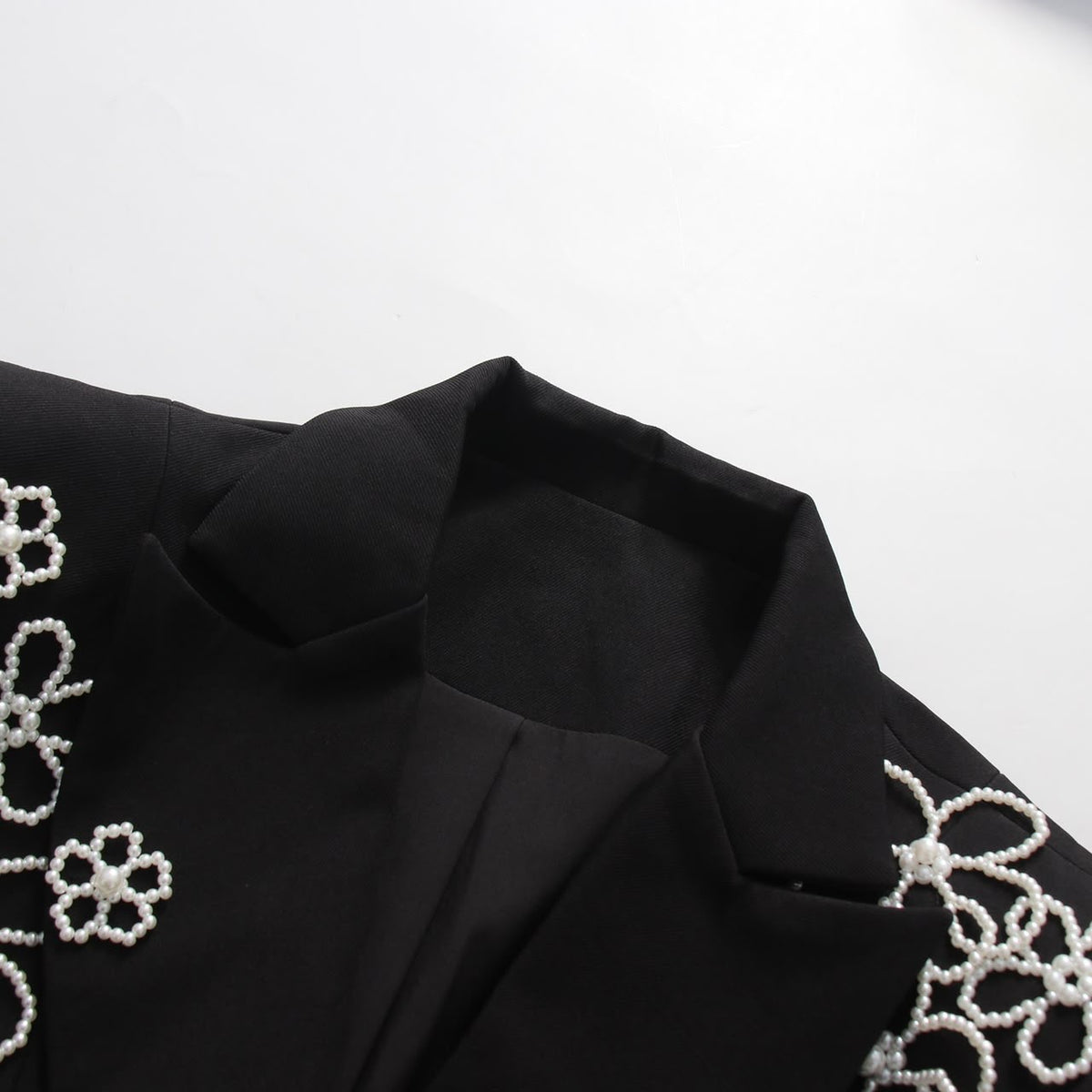 Pearl Floral Embellished Blazer