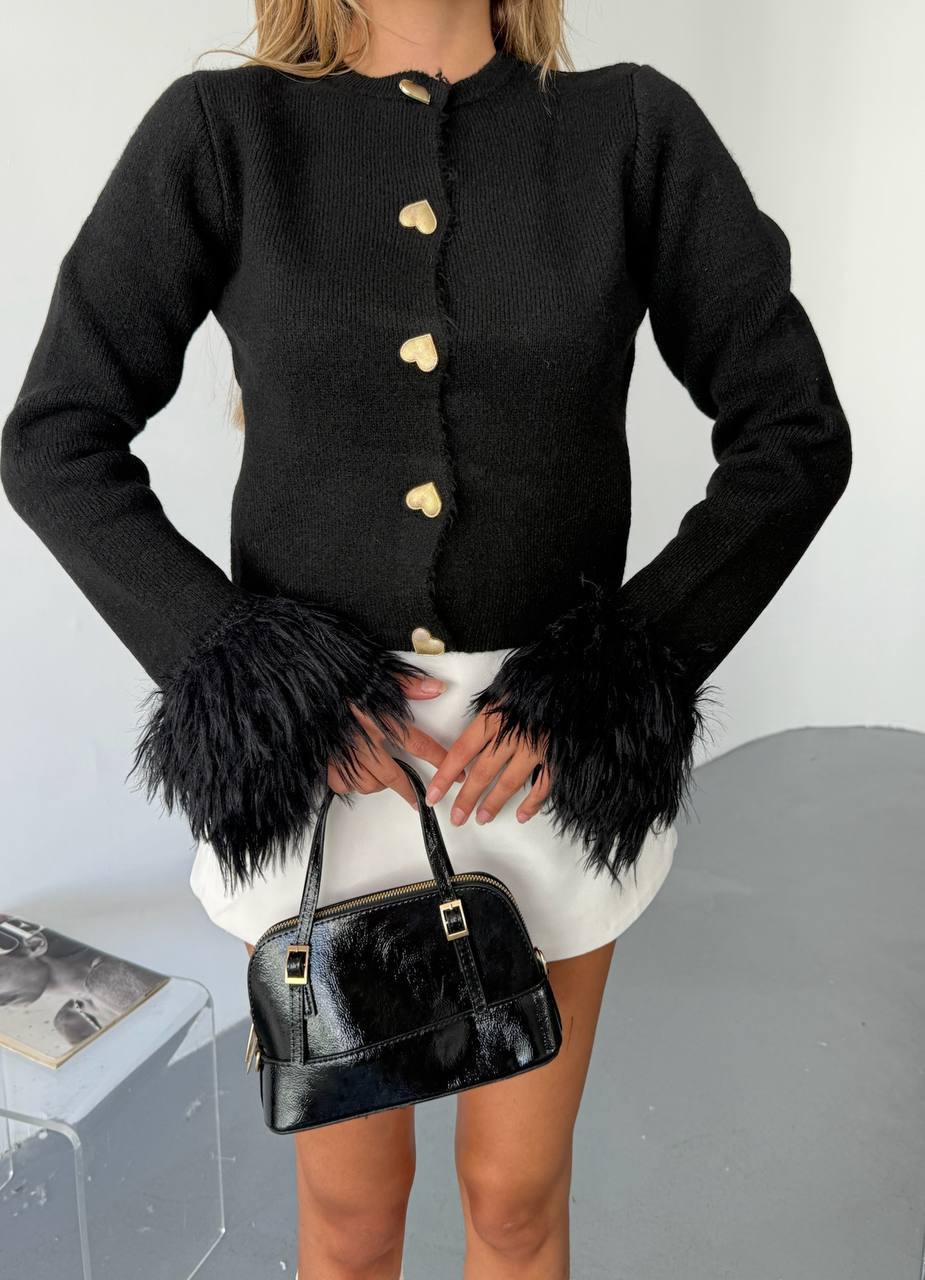 The Heartbeat Feather Cardigan