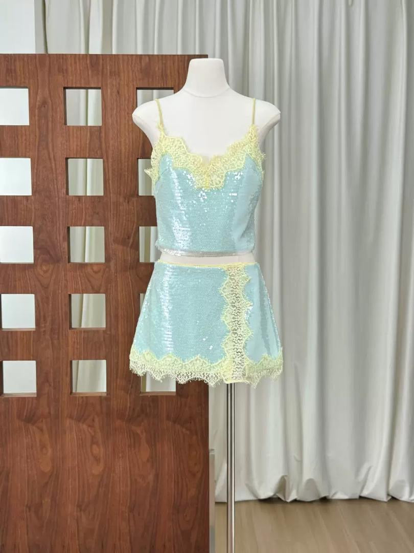 Sequin Lace Set