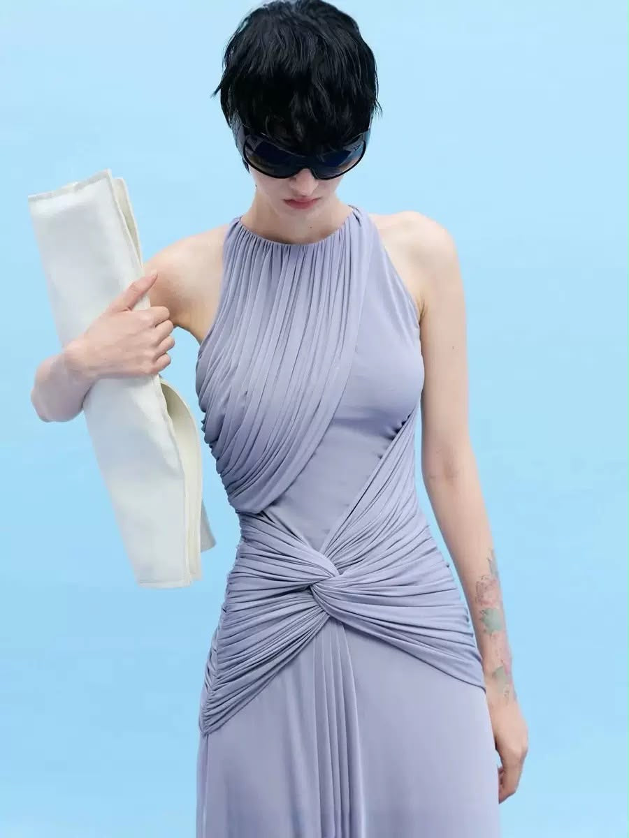Lilac Twist Maxi Dress