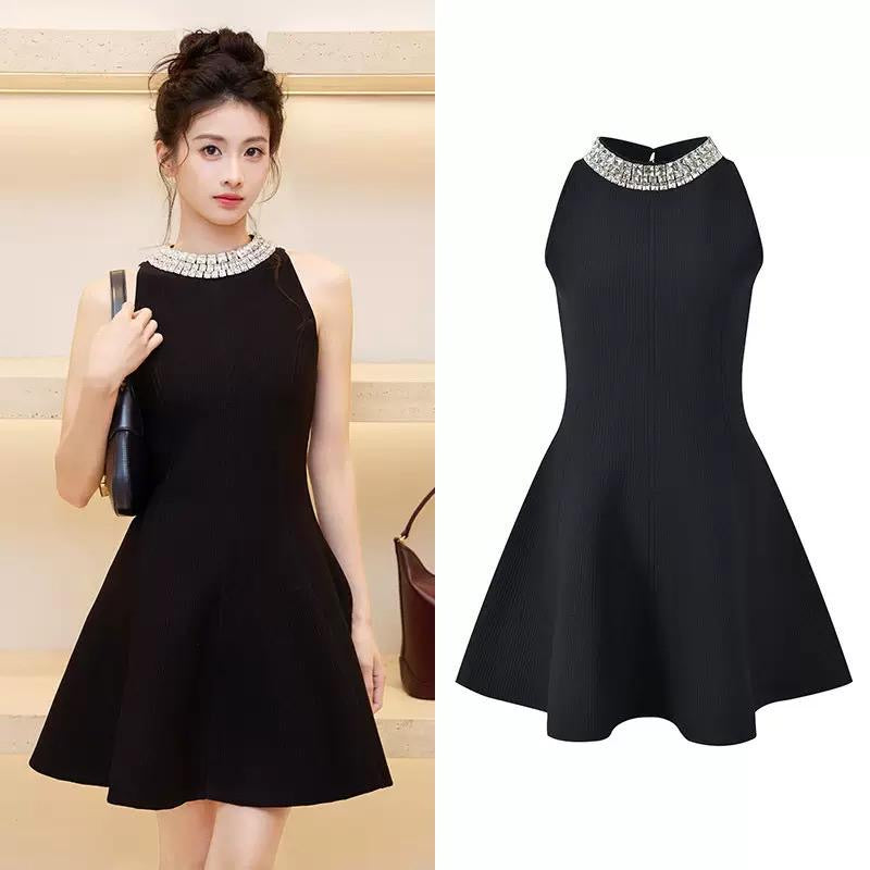 Crystal Halo Fit & Flare Dress