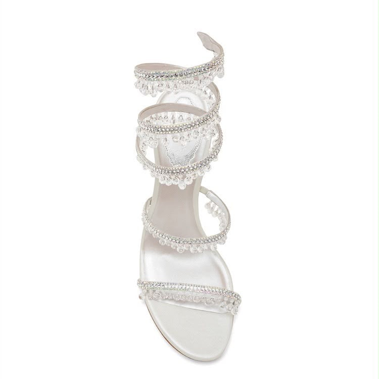 Crystal Cascade Heels