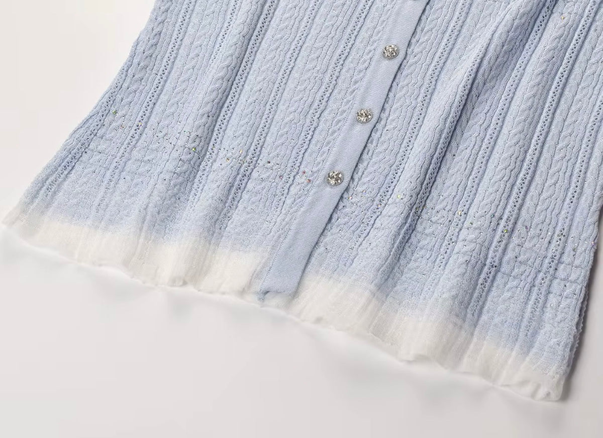 Celeste Shimmer Knit Twin Set