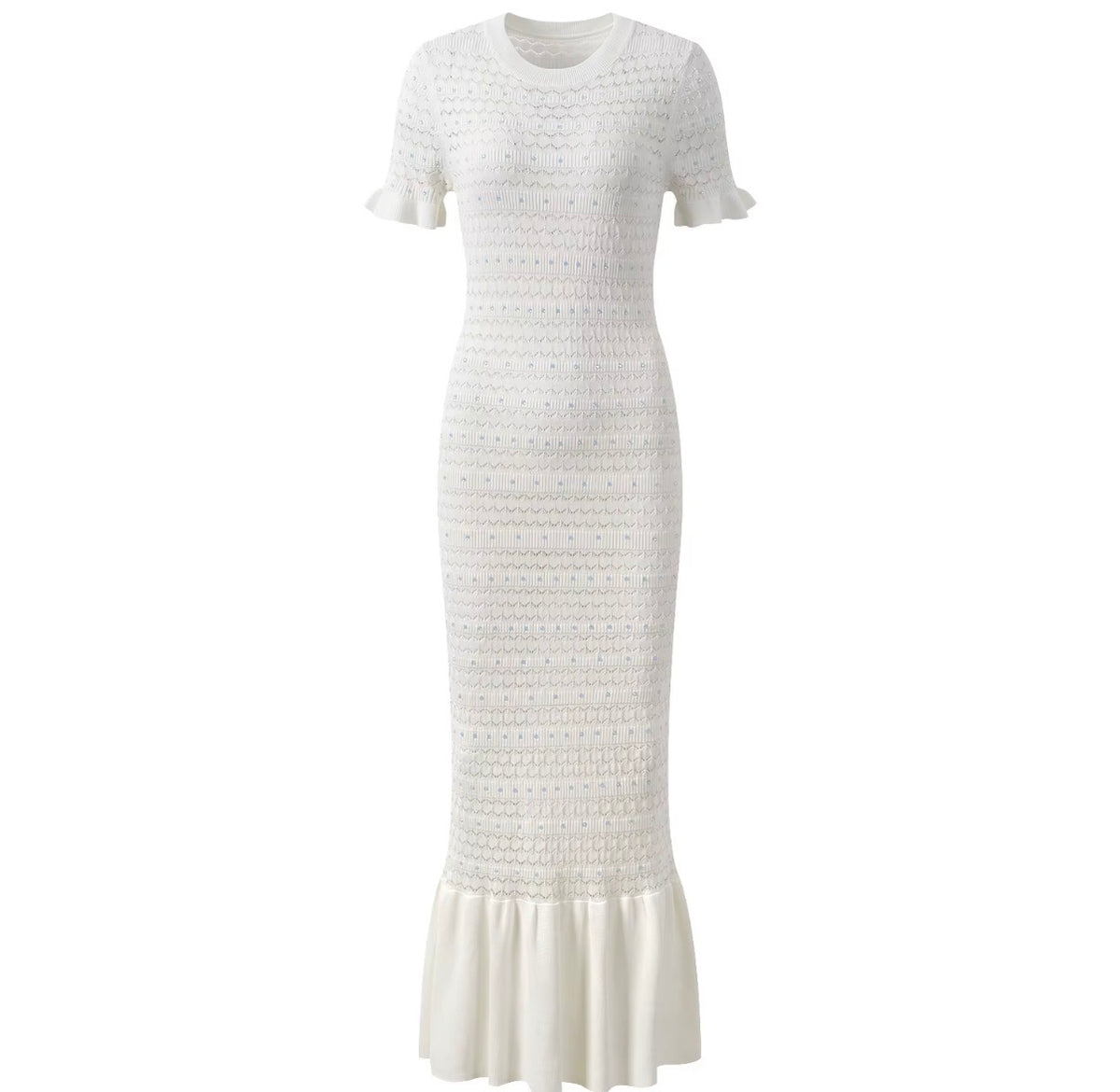 Crystal Knit Mermaid Maxi Dress