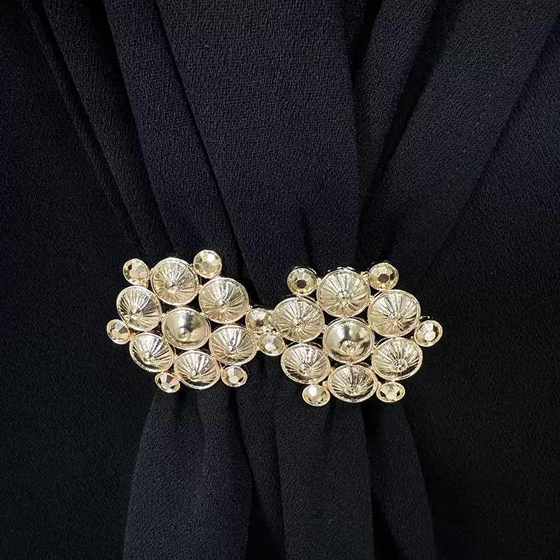 Draped Brooch Blazer Set