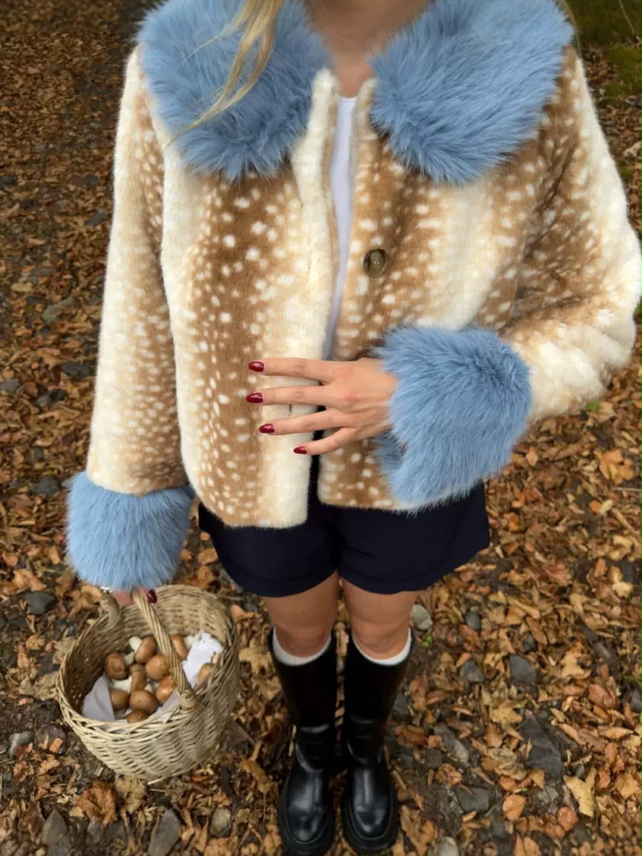 Bambi Fur Collar Jacket