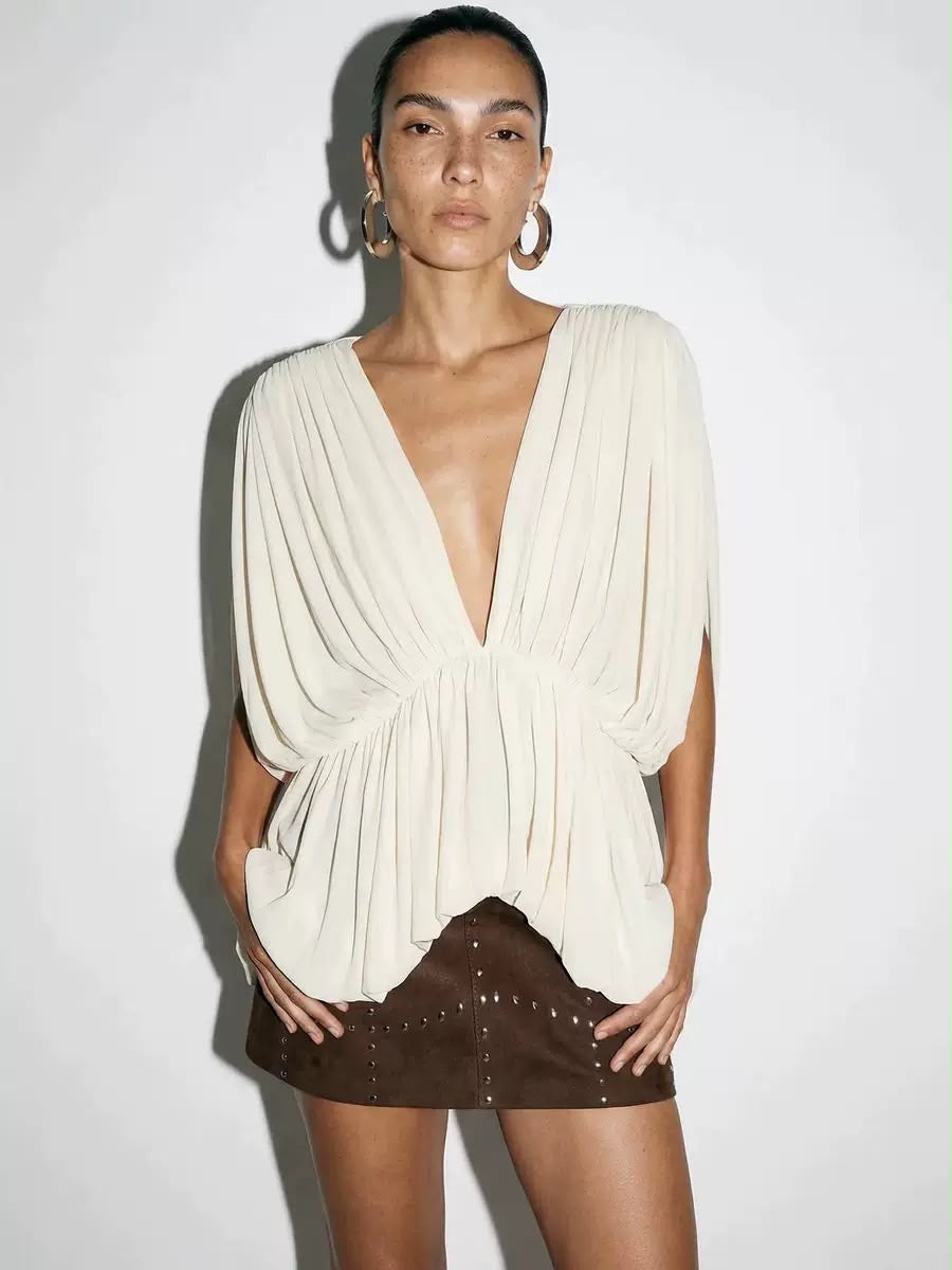 Elara Draped Blouse