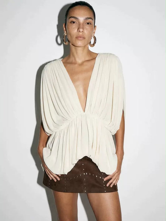 Elara Draped Blouse