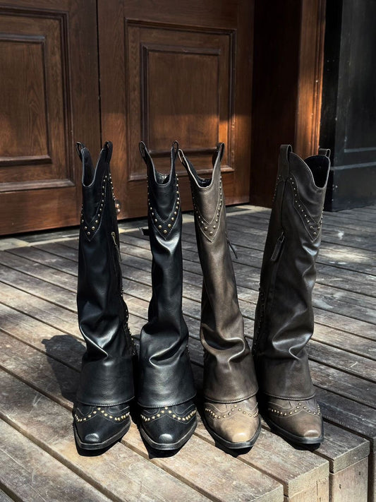 Midnight Stud Western Boots