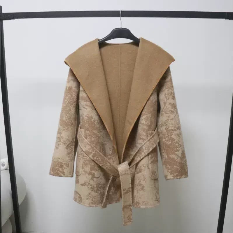 Toile Reversible Belted Coat