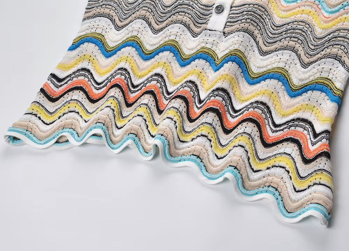 Sienna Wave Knit Two-Piece Set