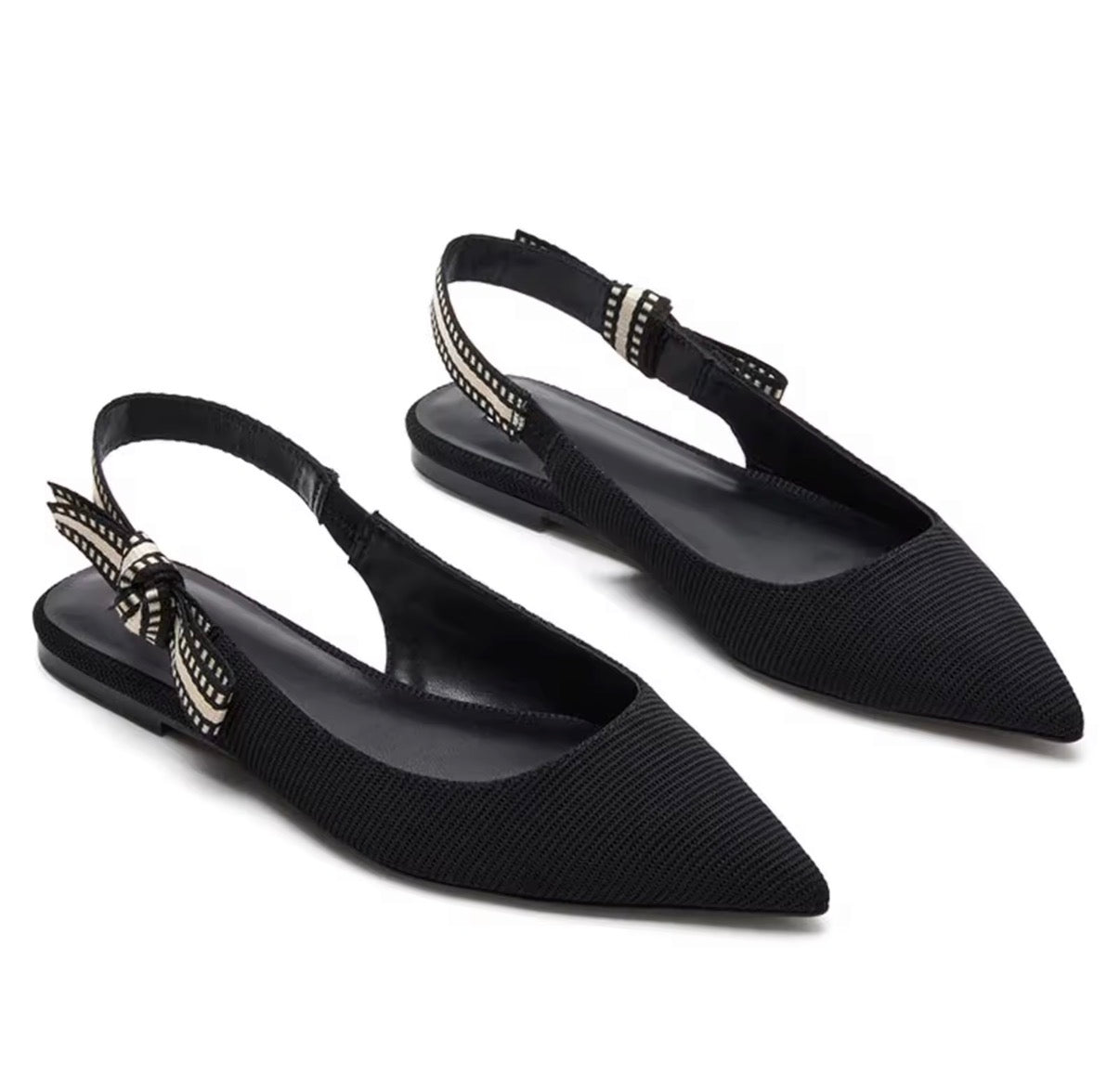 Lace Bow Flats