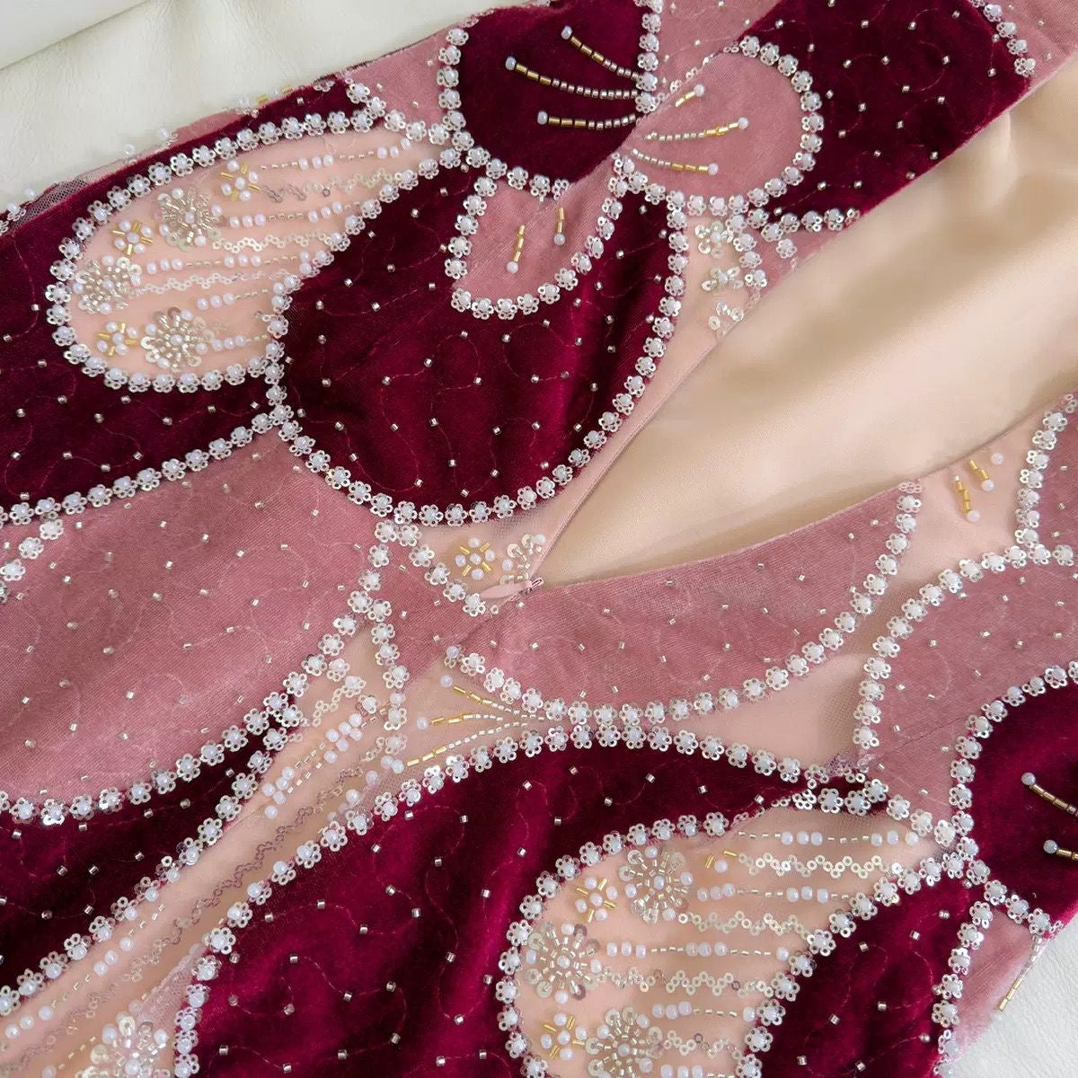 Ruby Mosaic Gown