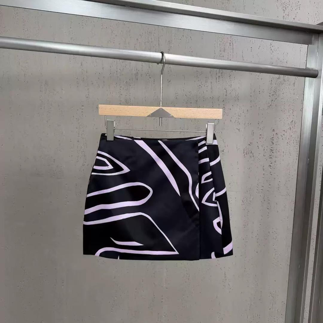Abstract Halter Set