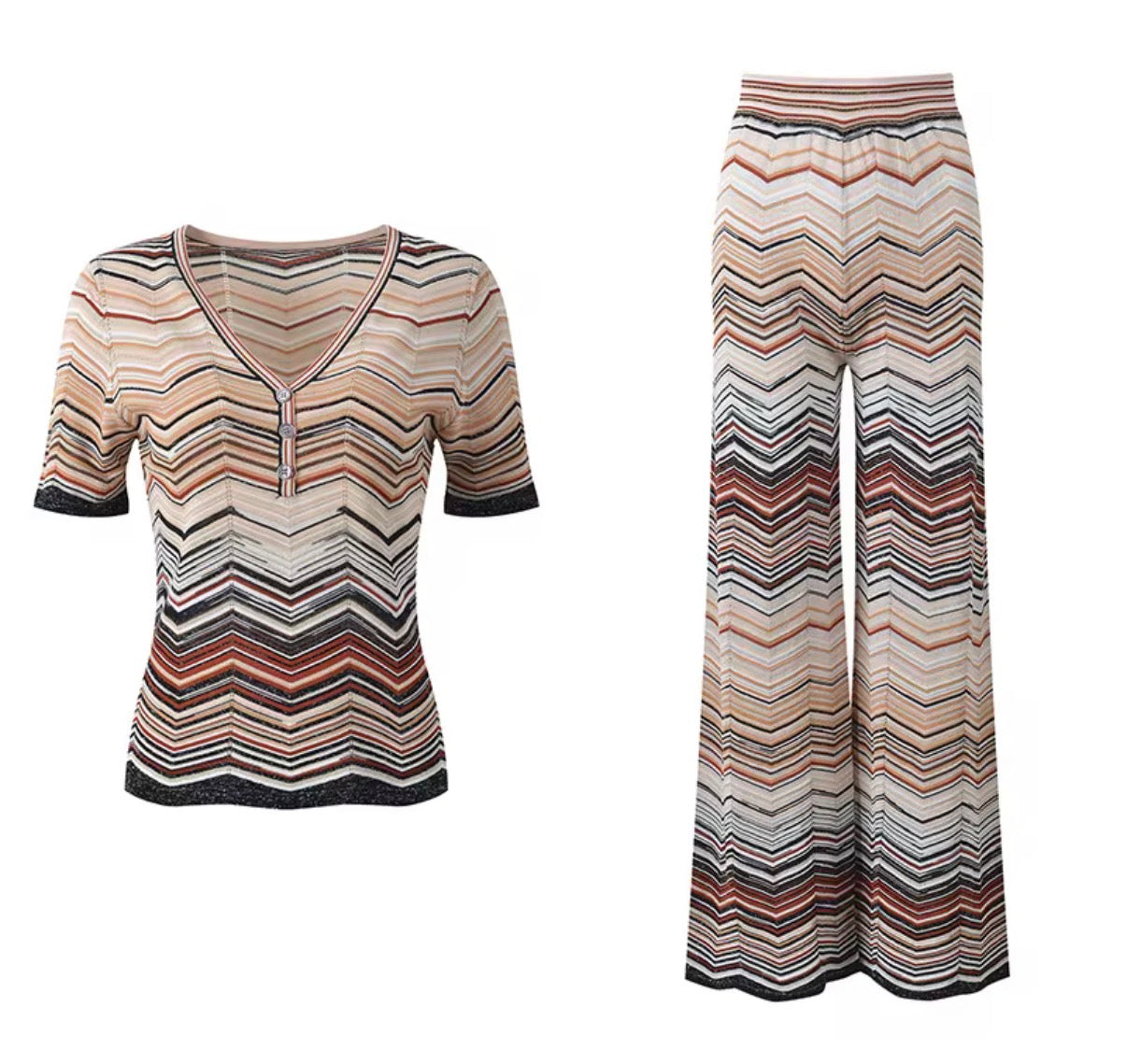 Zigzag Mirage Knit Set