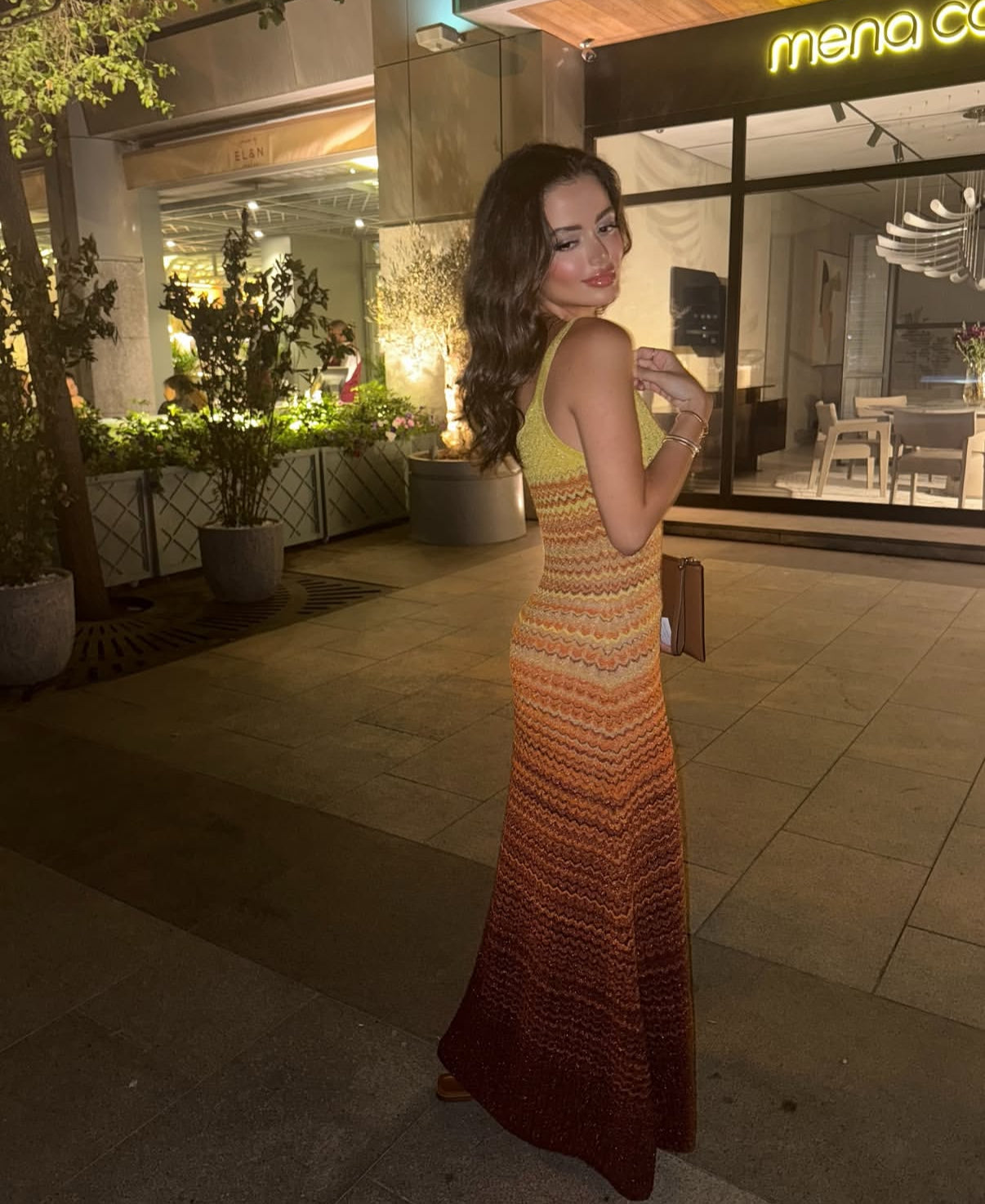 Golden Hour Knit Maxi Dress