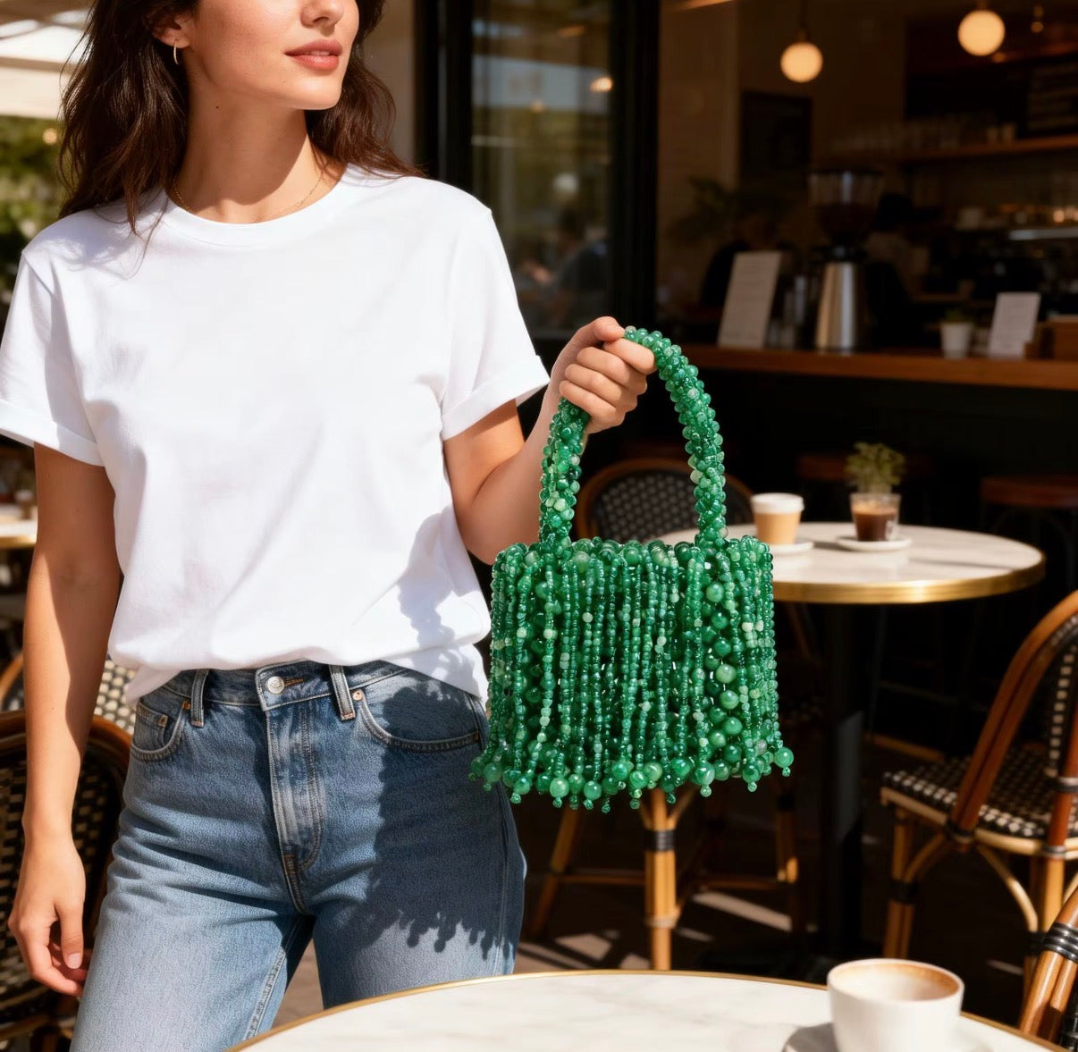 Emerald Drip Mini Bag