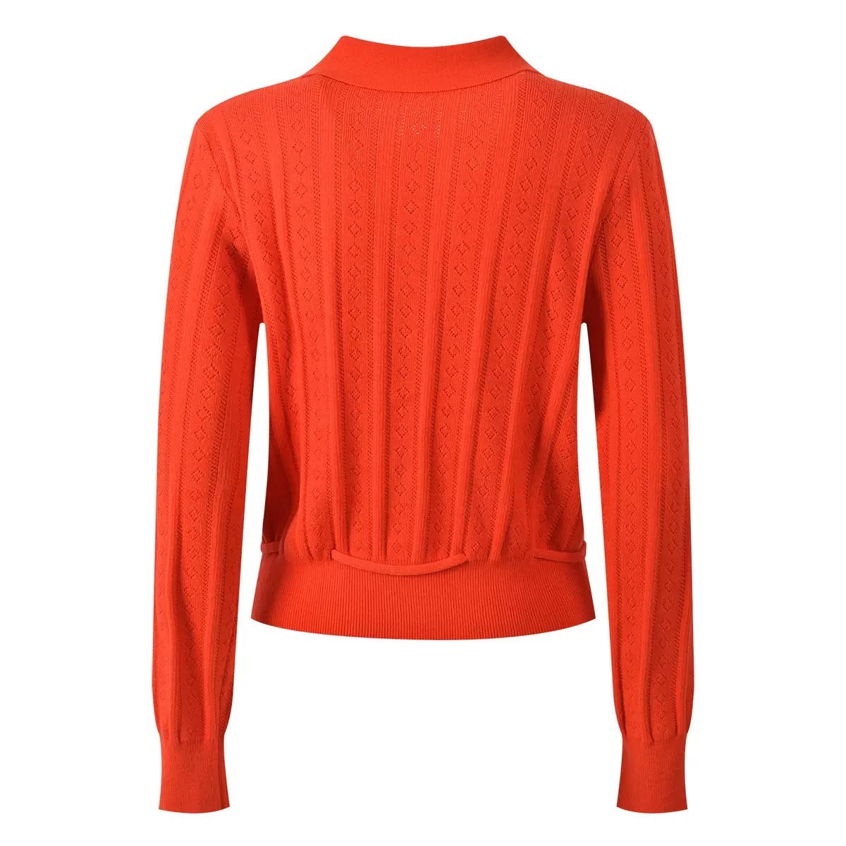 Midnight Bow Pointelle Cardigan