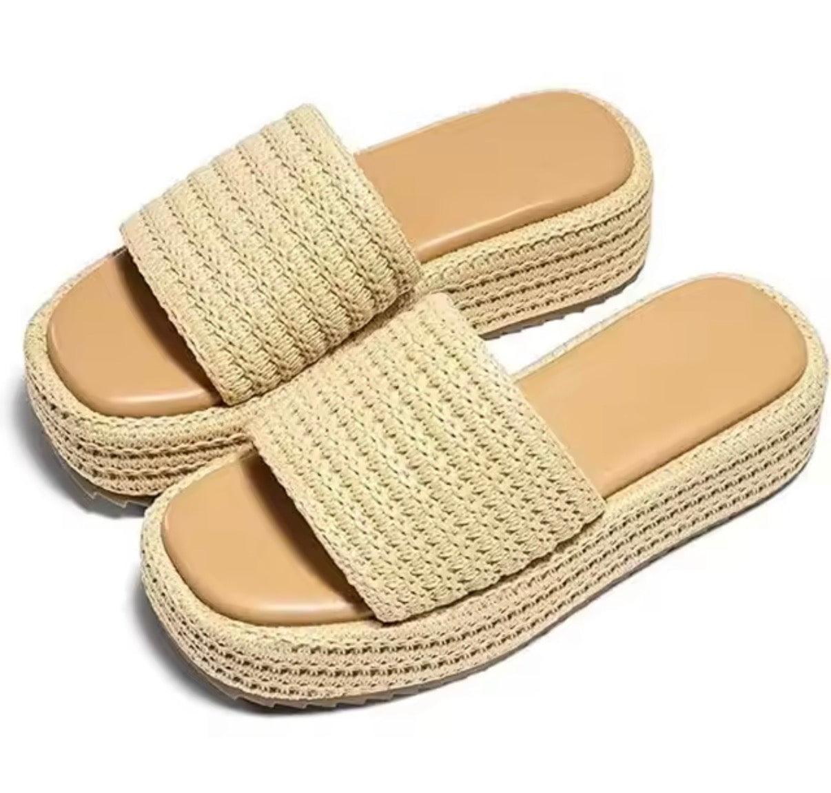 Solea Raffia Platforms