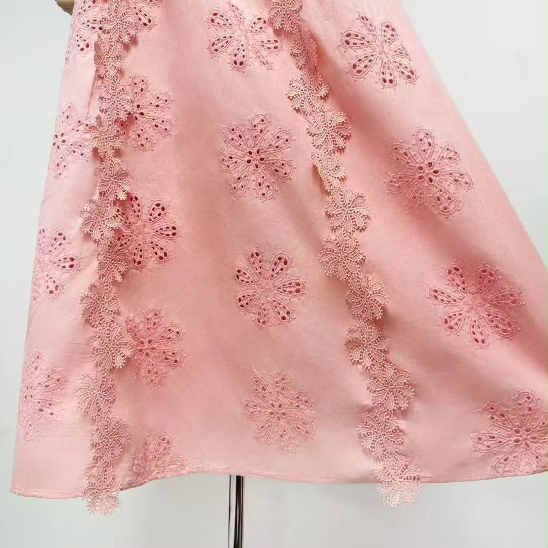 Blush Lace Bloom Dress
