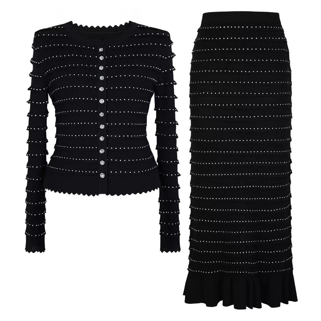 Elegance Wave Knit Set 2 piece- set